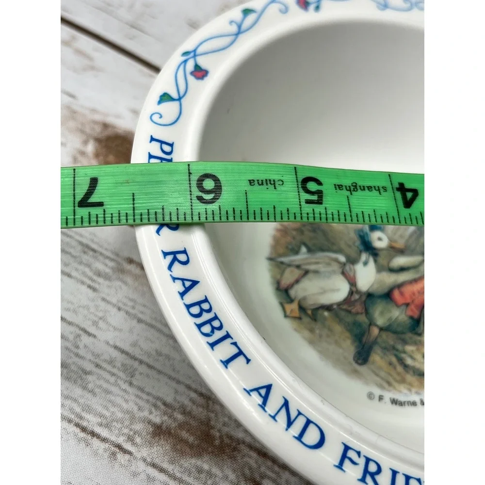 Eden Peter Rabbit and Friends Bowl Mug Set White Melamine Beatrix Potter OS